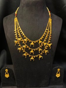 3-layer long necklace set