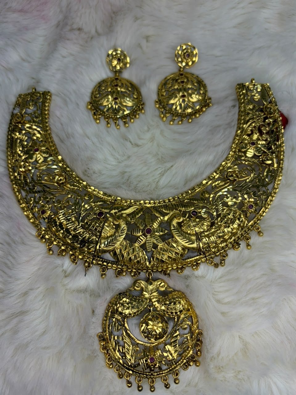 Mayur mukh Bridal Necklace (Antique)