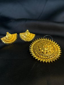 Round Gold-Plated Pendant