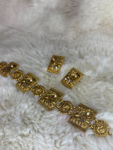 Roselyn sleek choker (antique polish)
