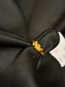 Hex Gold Finger ring