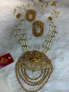 Lotus pearl Sitahar(antique polish)