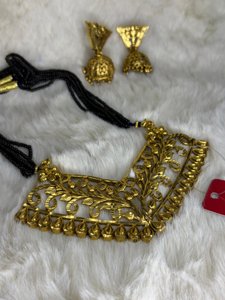Antique Temple Pendant Set
