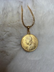 Antique Rupees Gini Pendant