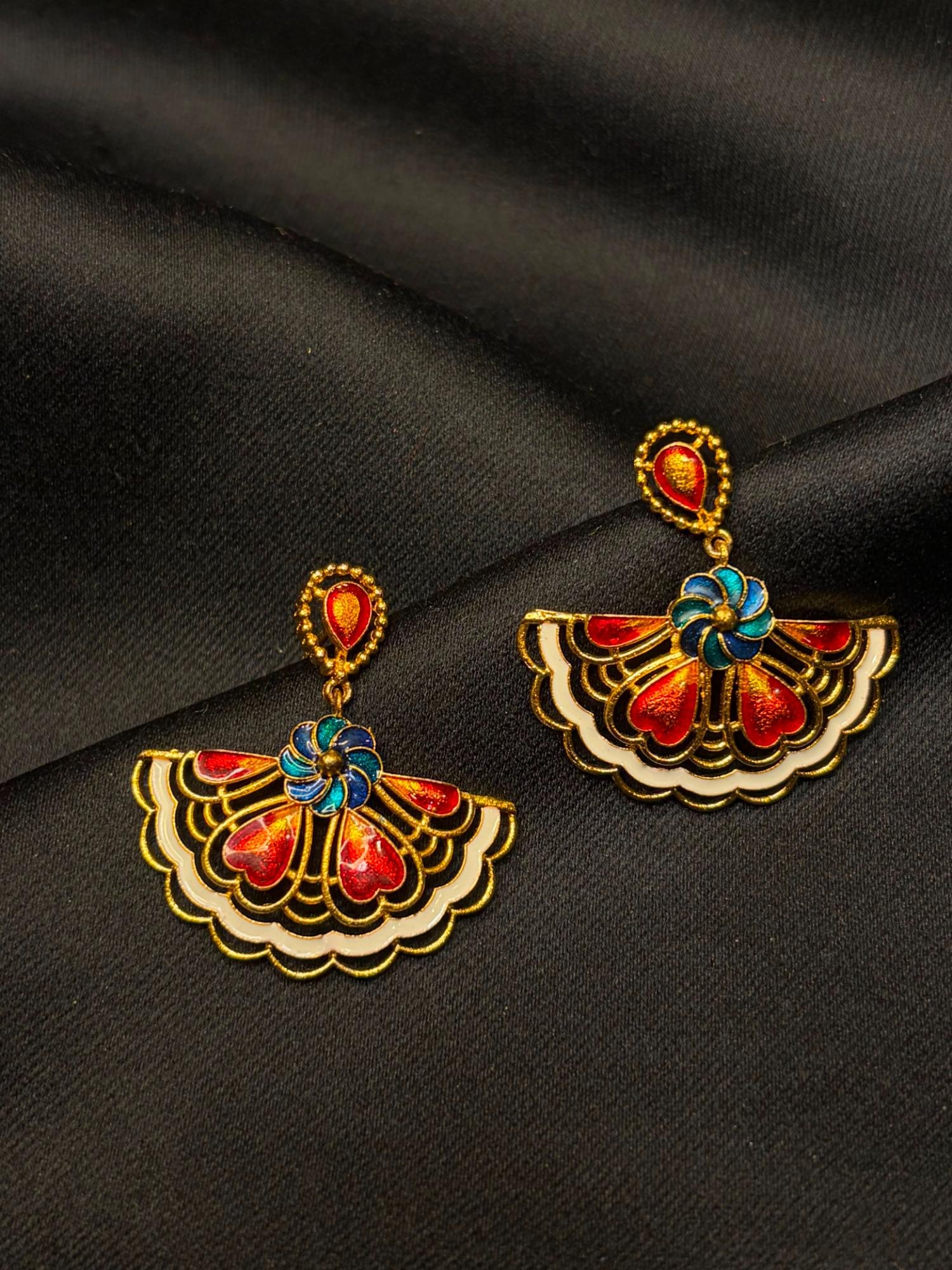Minakari Morni Small Earring