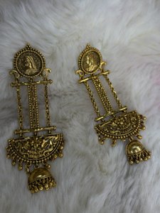Gini chain jhumka (antique polish)