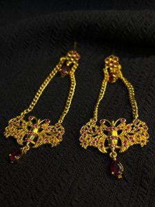 Butterfly Rubi Drop Earrings