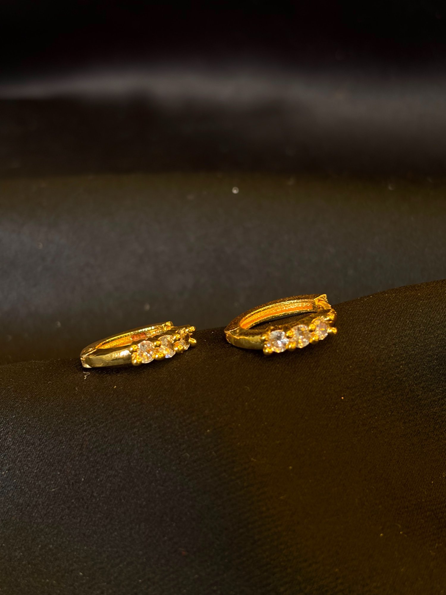 Stone setting Ring Earring