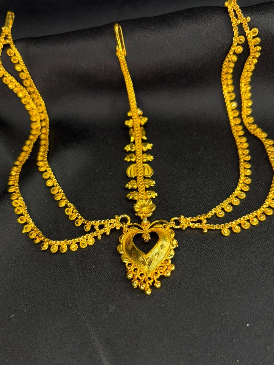 Heart two layer tiara tikli