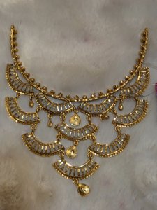 Layared Alpona Necklace (Antique polish)