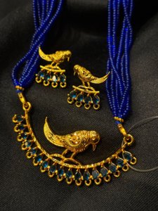 Pakhi Pendant Set(Blue)
