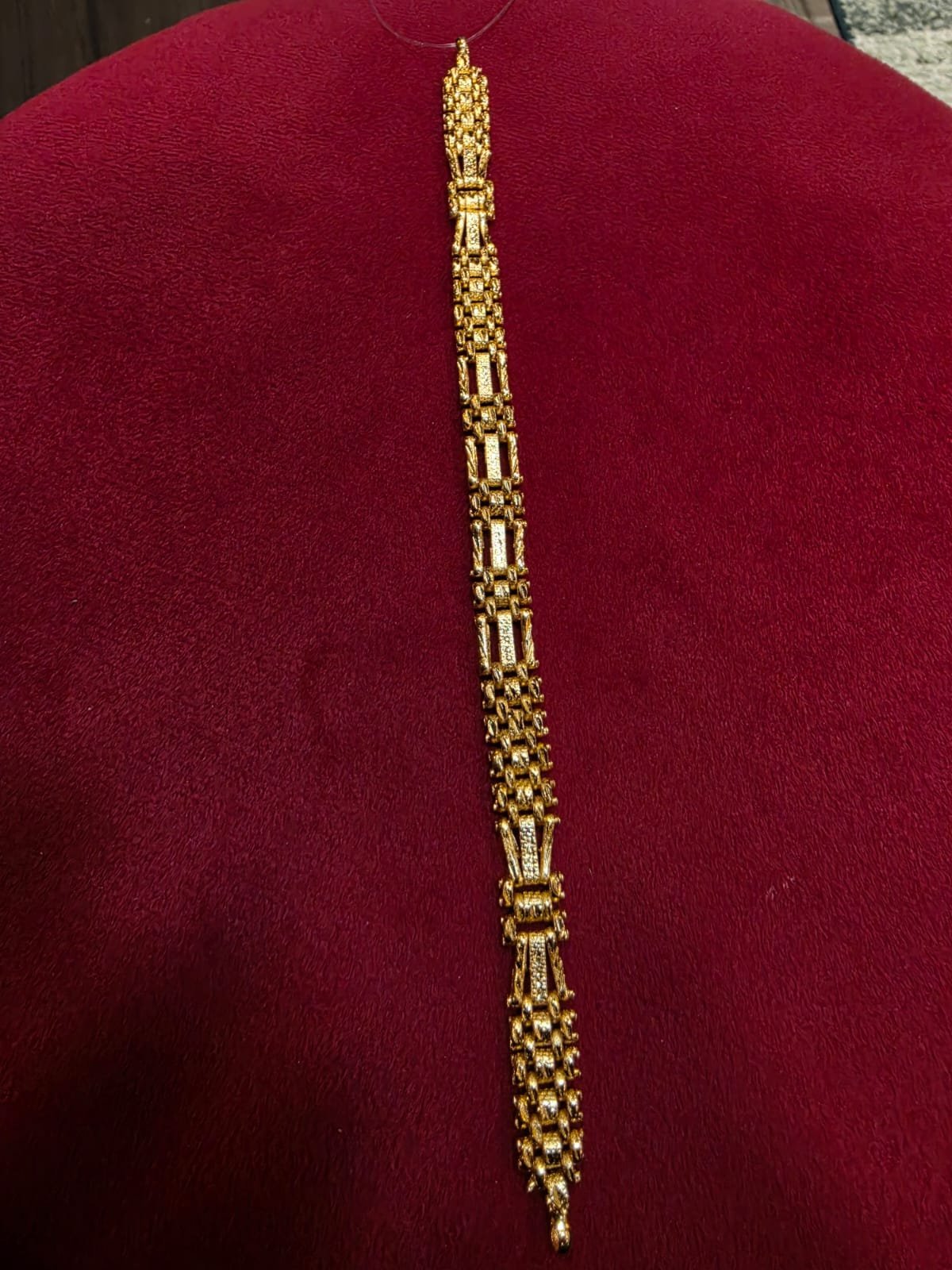 Box Pattern Designer Men's Bracelet
