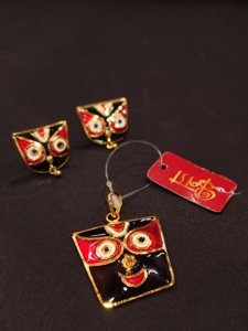 Elegant Jagannath Pendant Set