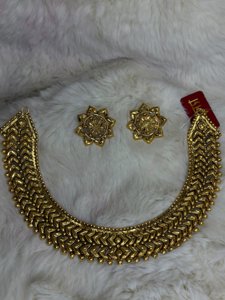 Star chatai necklace (antique polish)
