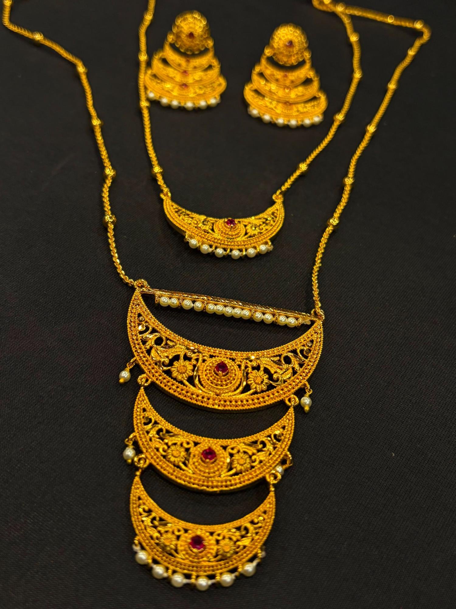 Exclusive Half Chand Stone Setting Sita Har