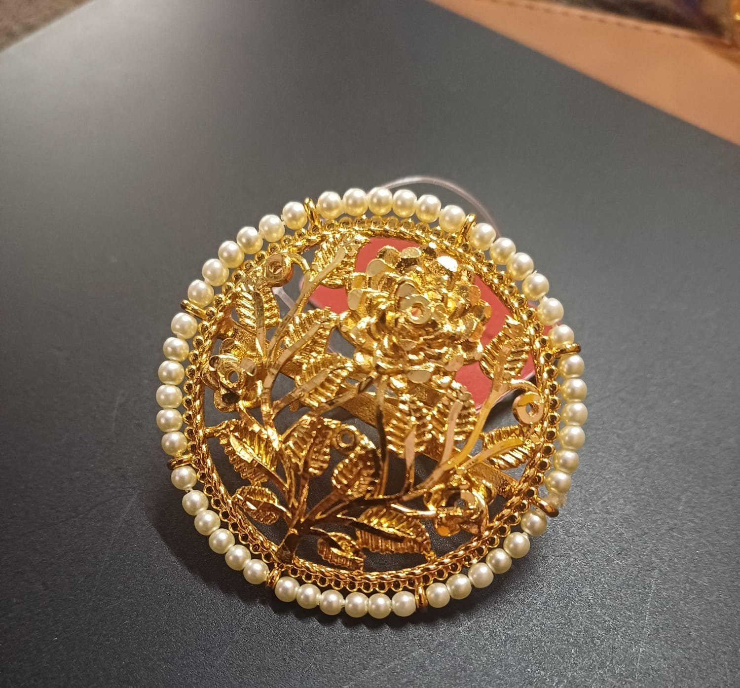 Tana pearl finger ring
