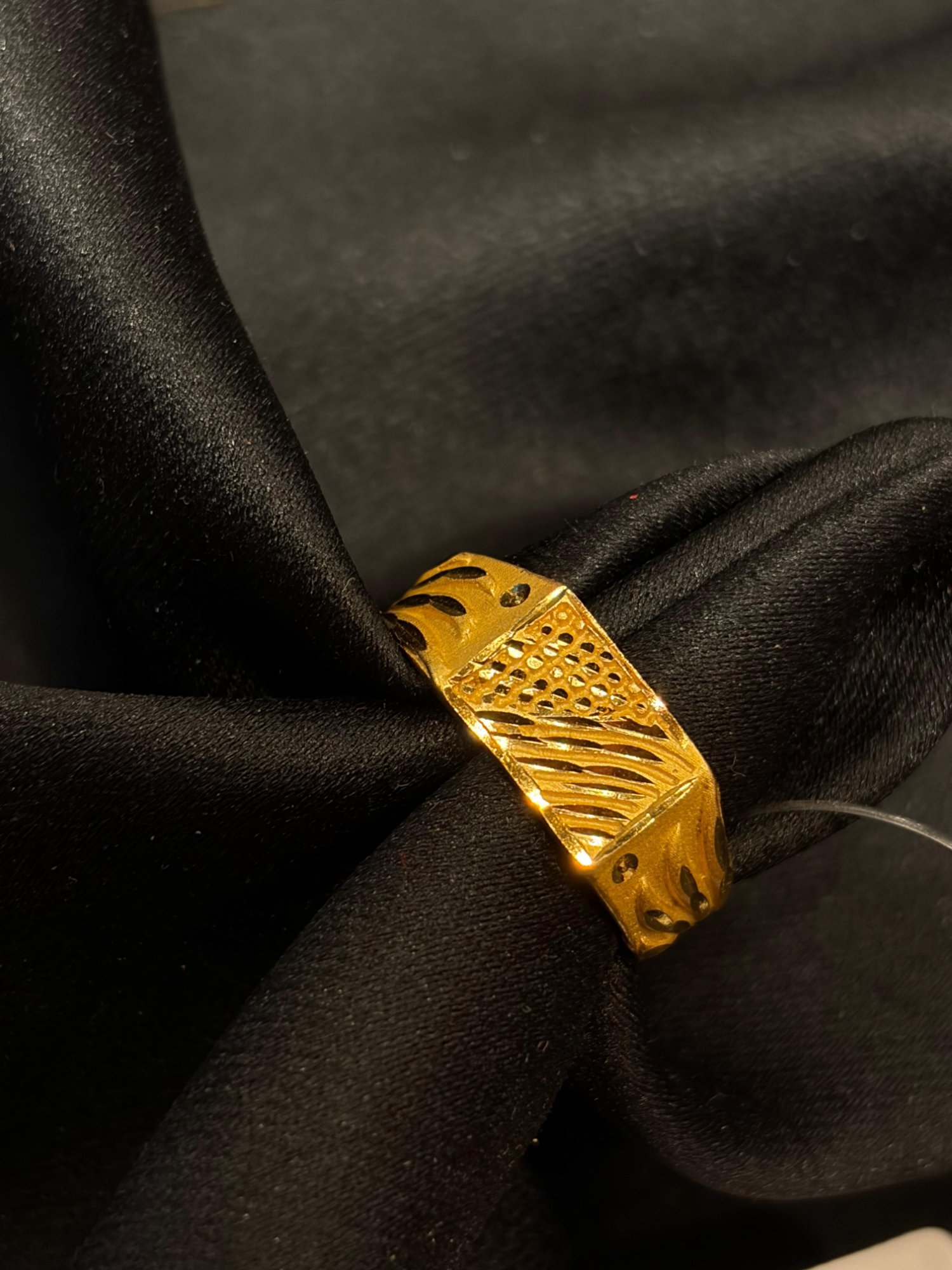 Square men finger ring