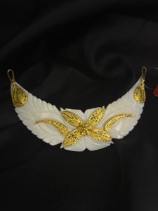 Flower Leaf Sankha Necklace