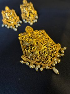 Gold-Plated Small Mayurika pendant