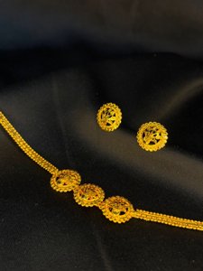 Designer Rosette Choker