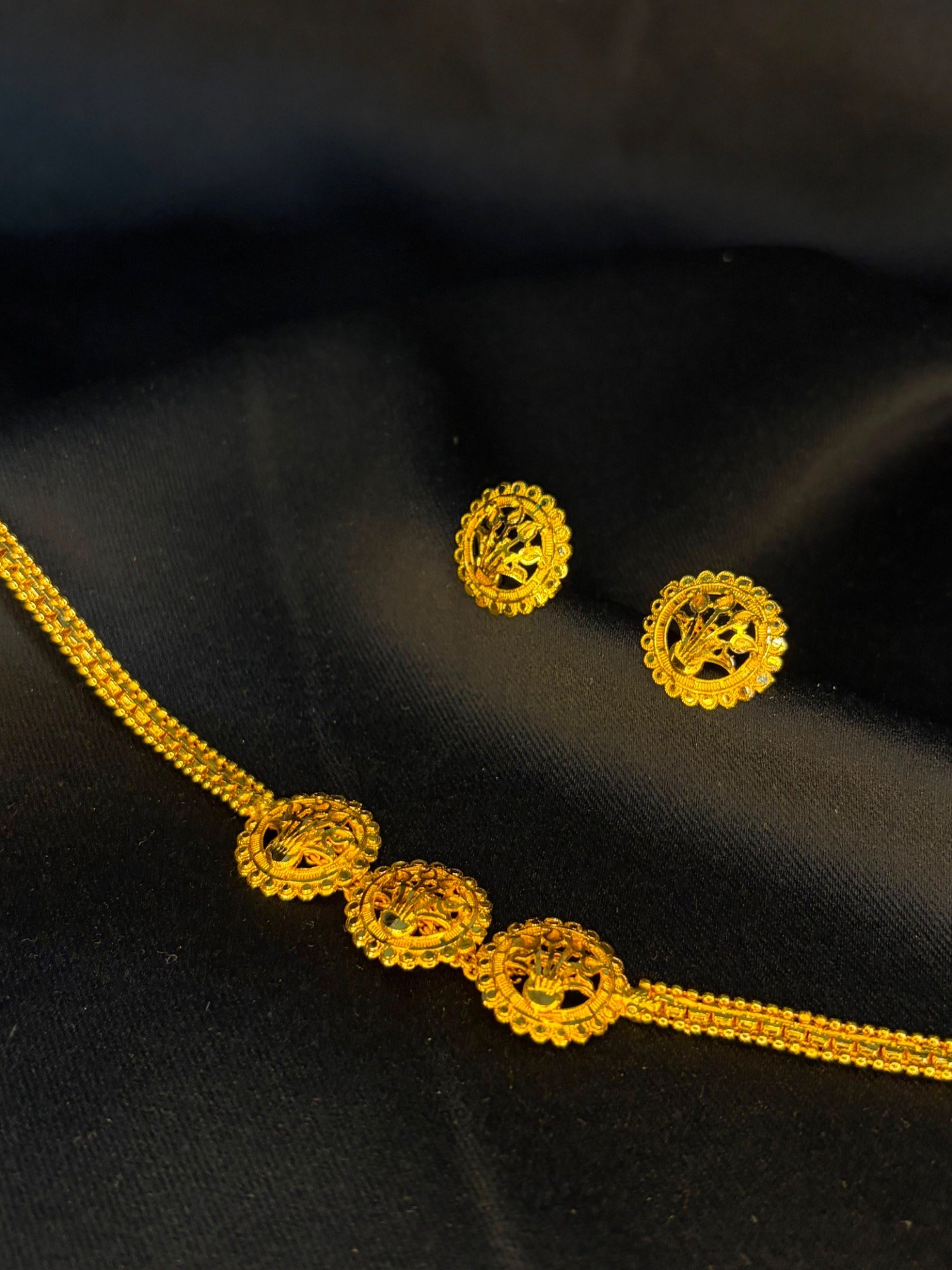 Designer Rosette Choker