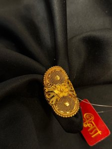 Flower net finger ring