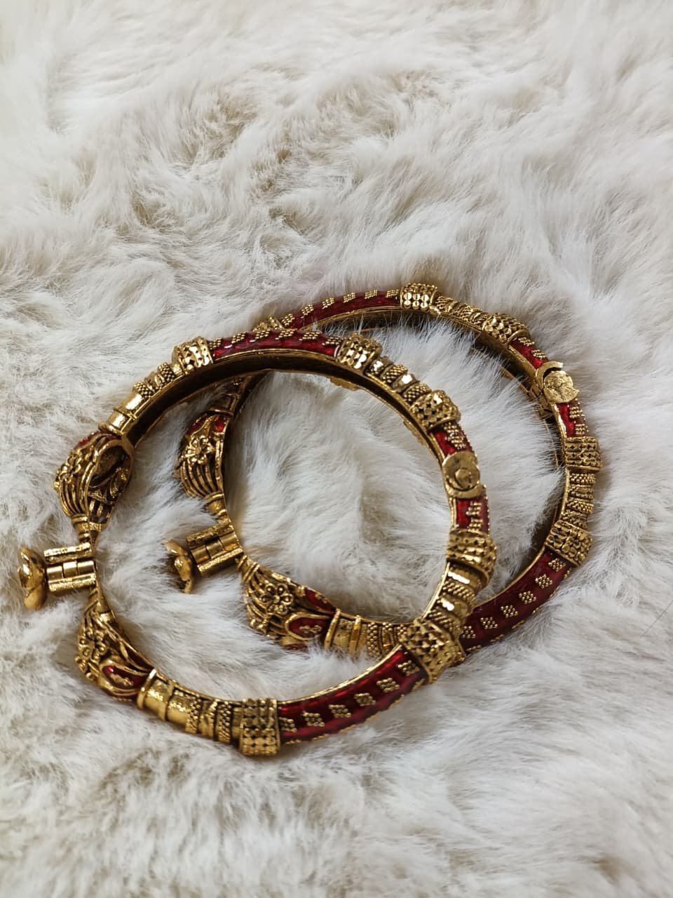 Maroon mina bala (antique polish)
